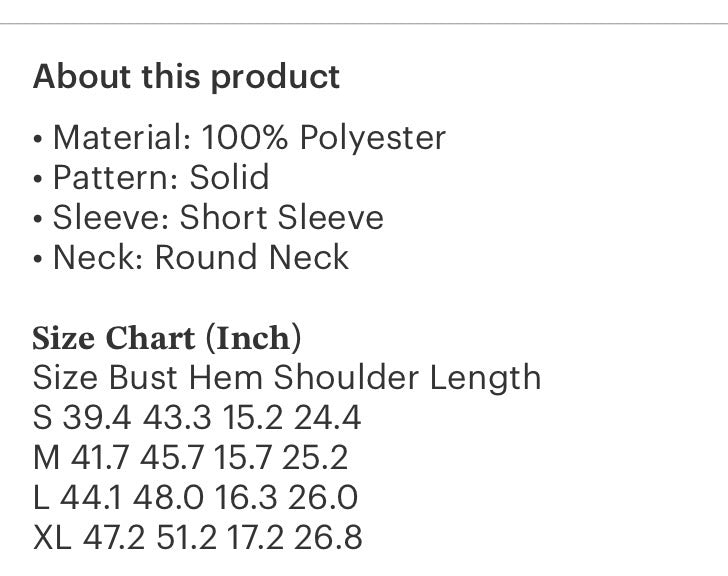 Short Sleeve Top