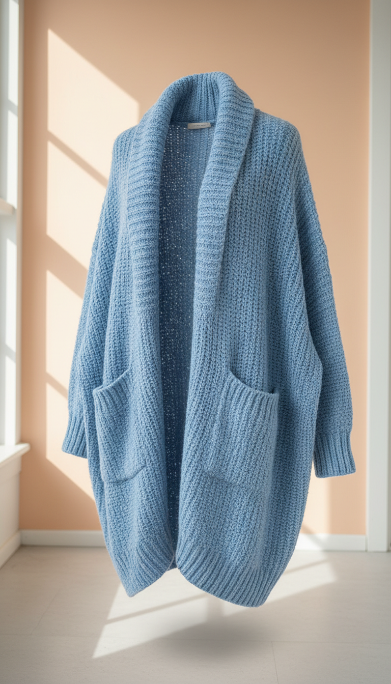 Sky Blue Cozy Cardigan