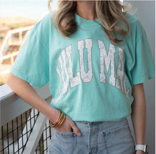 Lulu Mac Camo Tee Chalky Mint