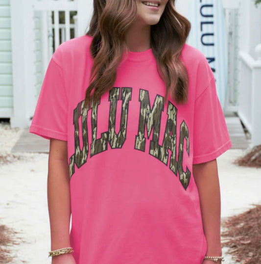 Lulu Mac Bottomland Tee Neon Pink