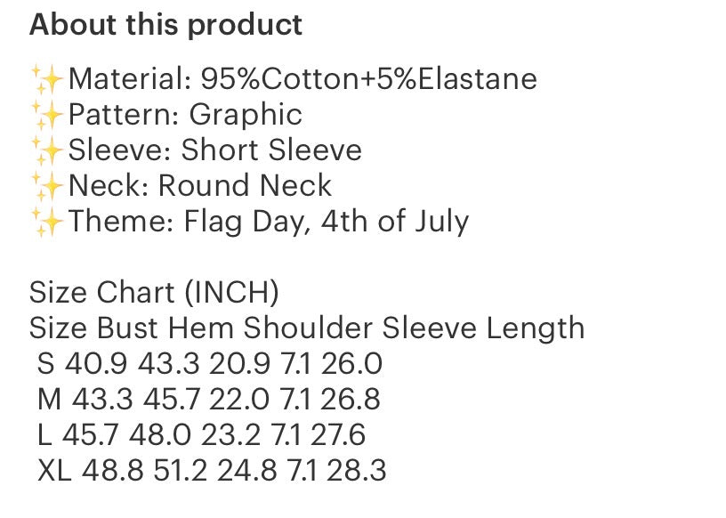 Short sleeve tshirt