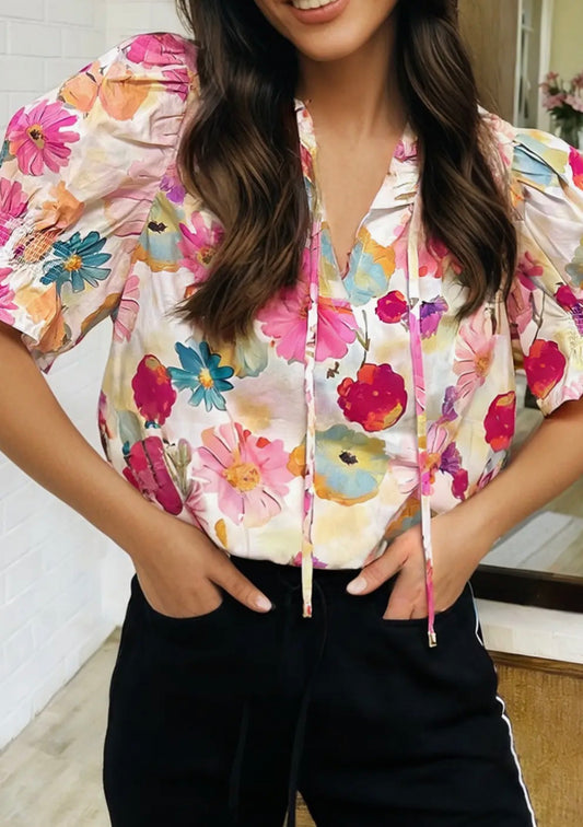 Short Sleeve Floral Shirt
