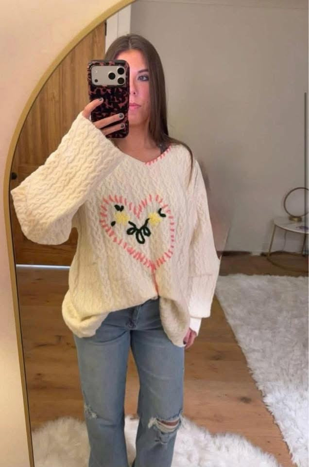 POL Stitched Sweater